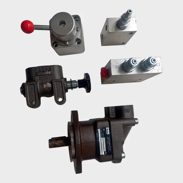 Motor hidráulico y válvula selectora – Válvula reductora de presión Sun